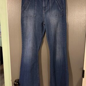 Altar'd State Dark Blue Flare Jeans